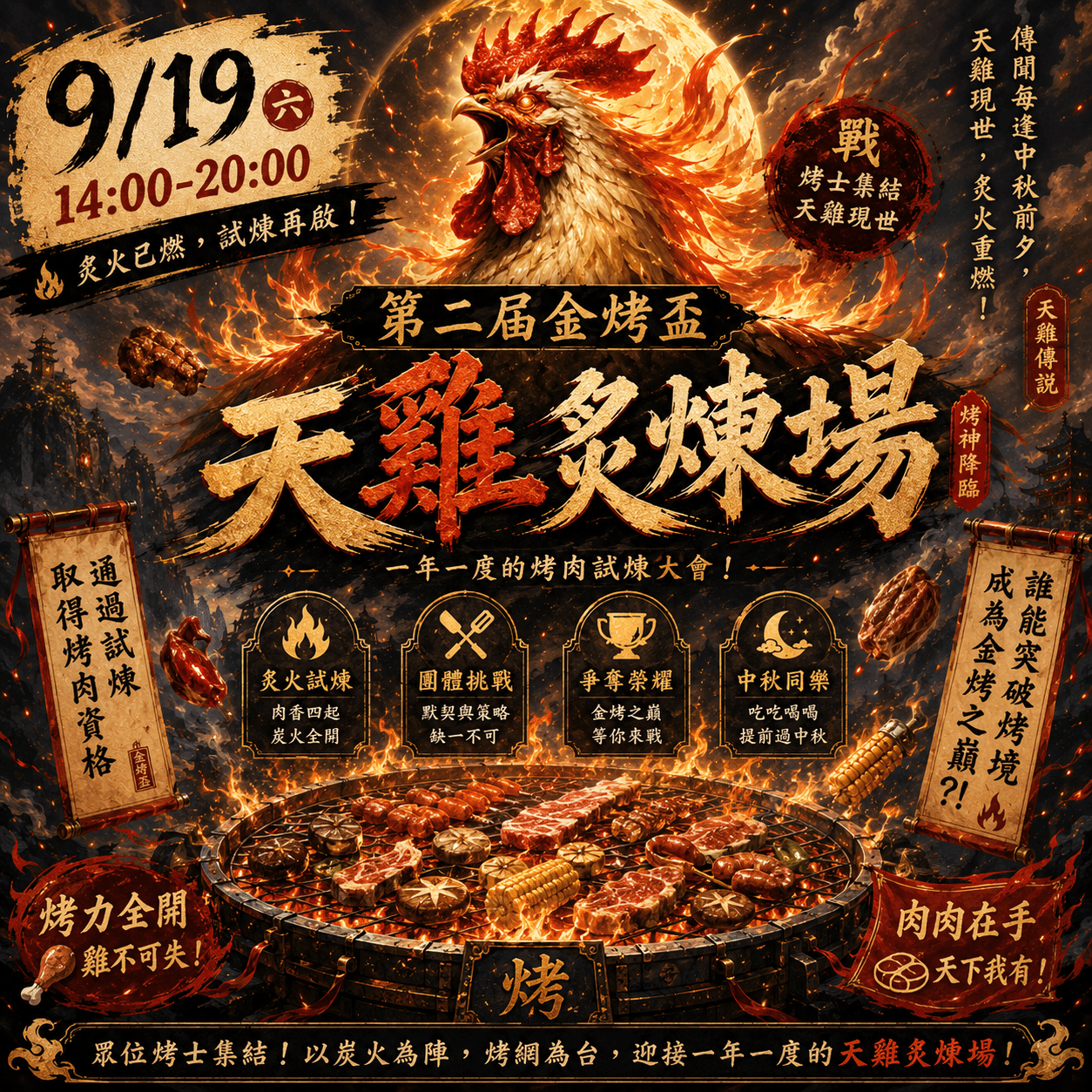 🔥第二屆金烤盃|天雞炙煉場